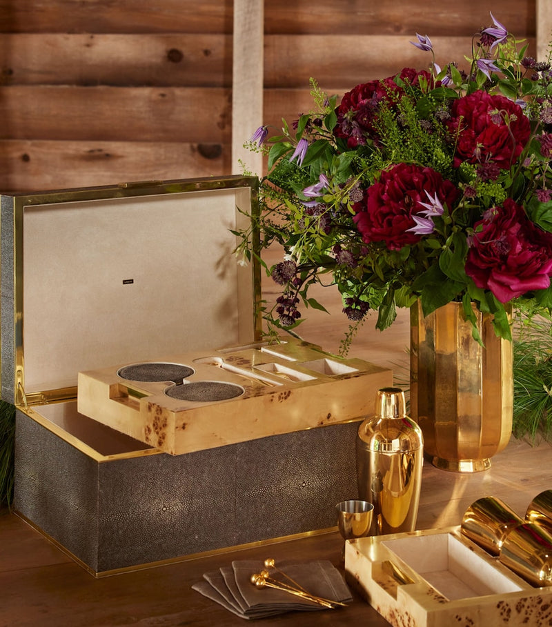 مجموعة Aerin Shagreen Classic Bar، مستوردة من المملكة المتحدة