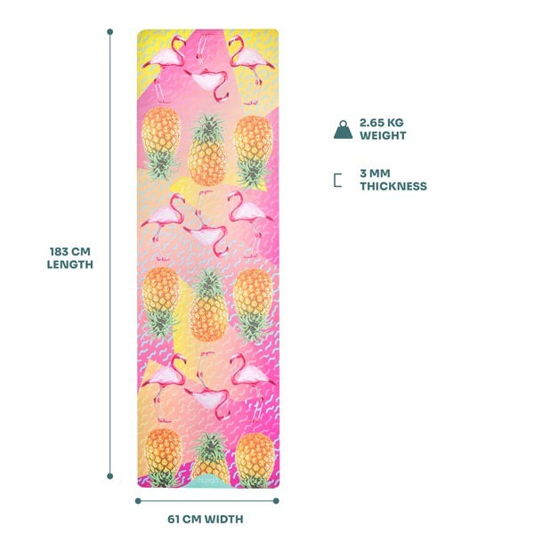 Myga Tropical Luxurious Vegan Suede Yoga Mat