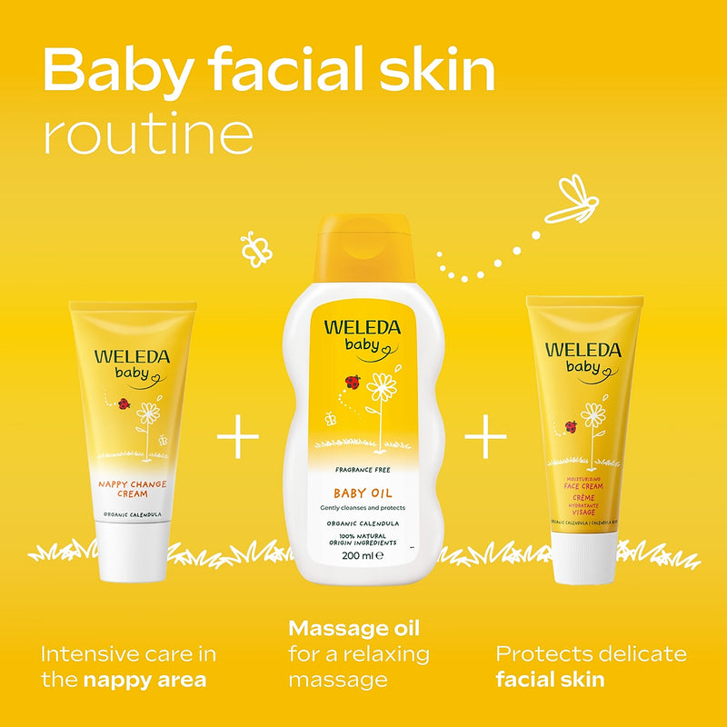 Weleda Calendula Baby Oil Fragrance Free 200ml - British product