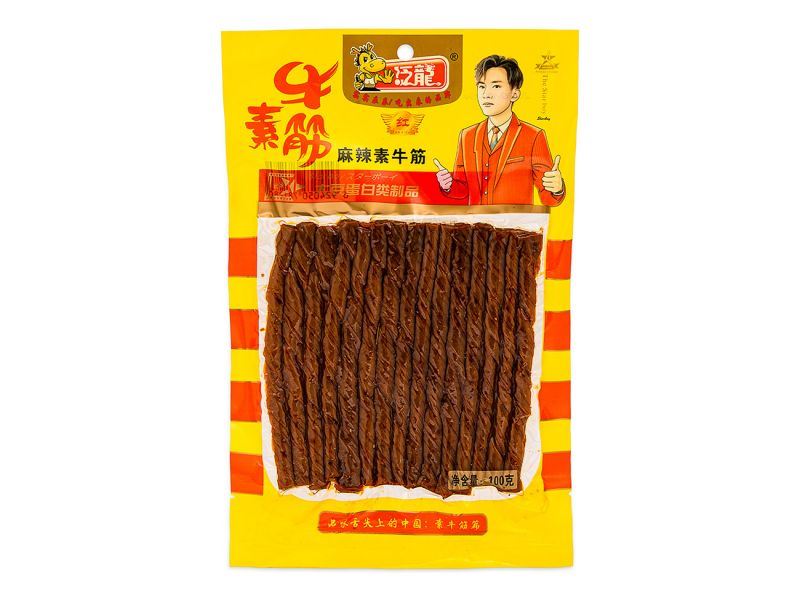 FL Spicy Beef Beancurd snack, imported from the UK