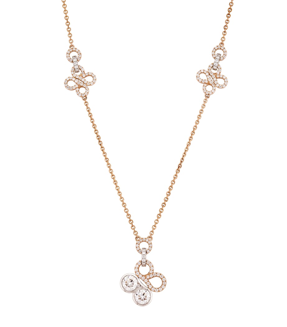 Boodles Be Boodles rose gold diamond necklace - British product