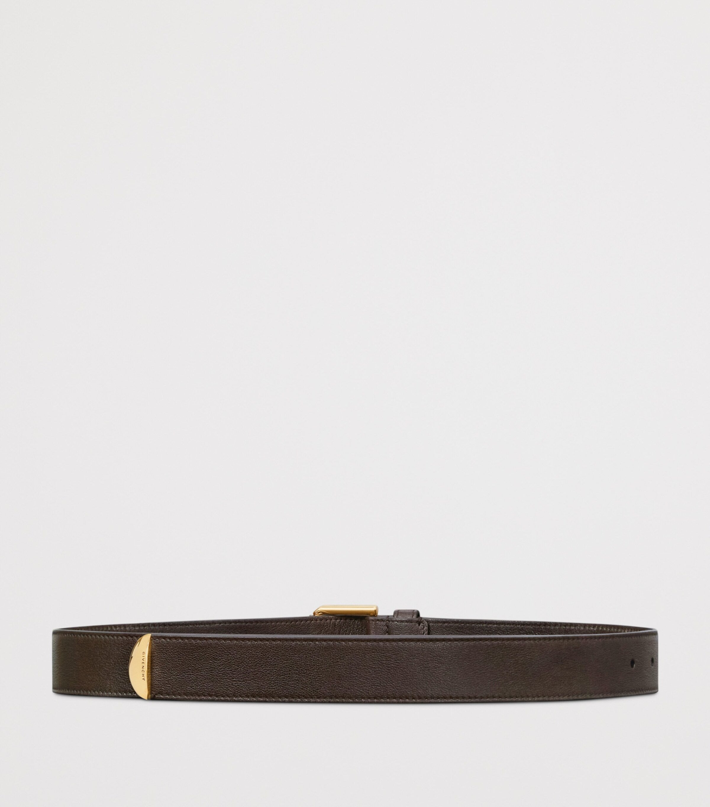 Givenchy Voyou leather belt 3cm gold hardware, UK version