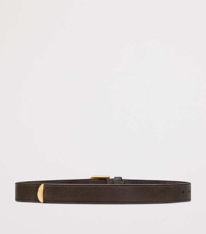 Givenchy Voyou leather belt 3cm gold hardware, UK version