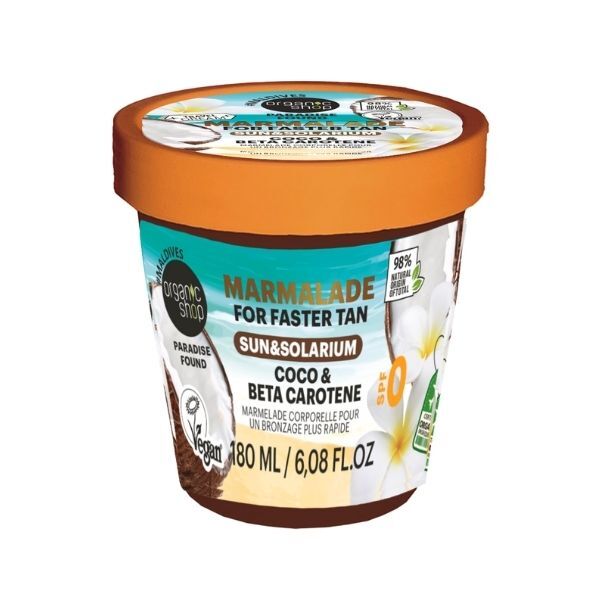 Organic Shop Faster Tan body marmalade 180ml (British brand)