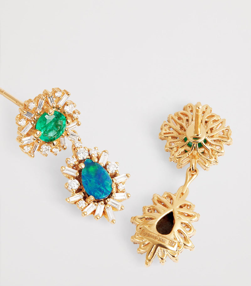 Suzanne Kalan one of a kind drop earrings in yellow gold - British product