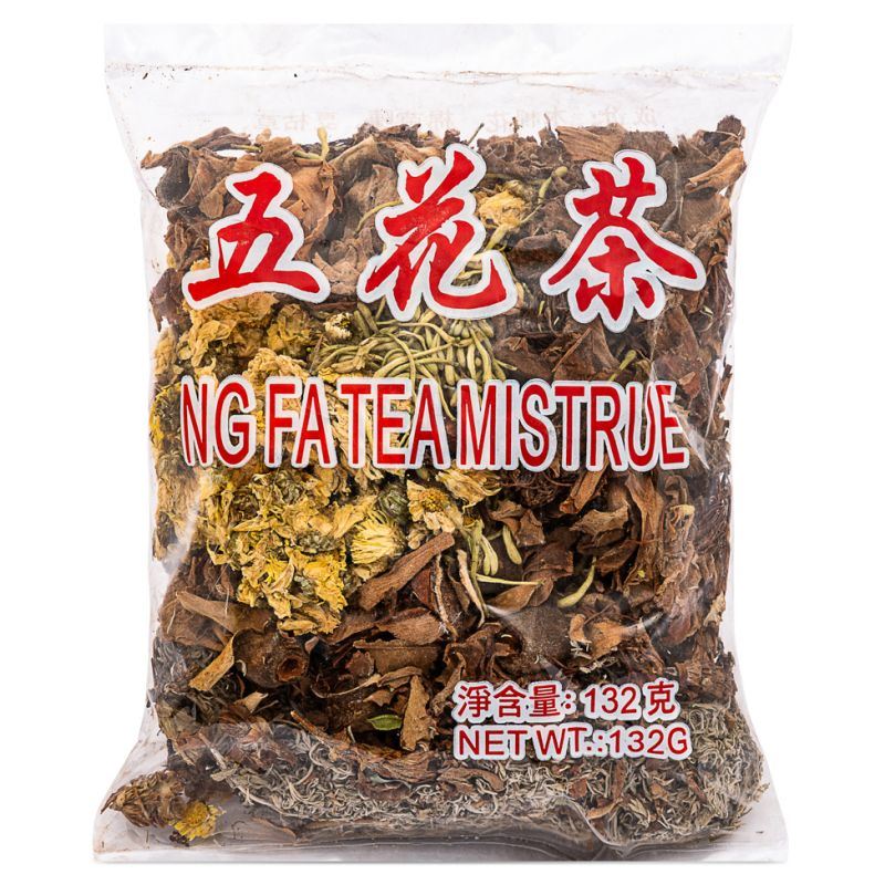 Zheng Feng Five Flower Tea herbal infusion, imported from the UK