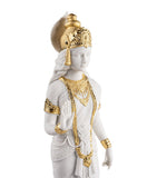 Lladró porcelain Sita sculpture with golden accents - British product