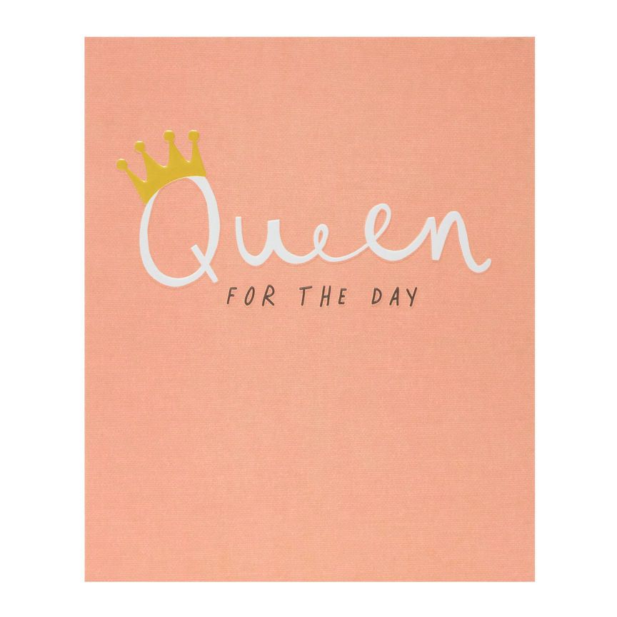 George Home Queen for the Day Birthday Card General Household ASDA   