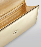 Jimmy Choo Emmie clutch bag with metallic finish, imported from the UK