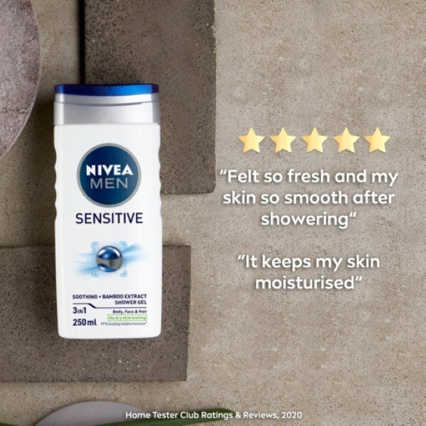 NIVEA Men Shower Gel Sensitive 250ml GOODS Superdrug   