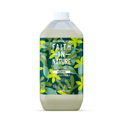 Faith In Nature شامبو للشعر الدهني مع الأعشاب البحرية والحمضيات 5 لتر