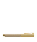 Graf von Faber-Castell hornbeam wood Bloom rollerball pen with gold trim, UK version