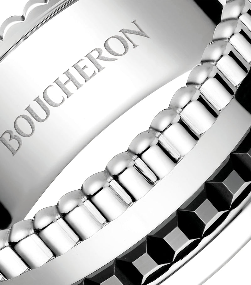 Boucheron small white gold Quatre black ring - British product