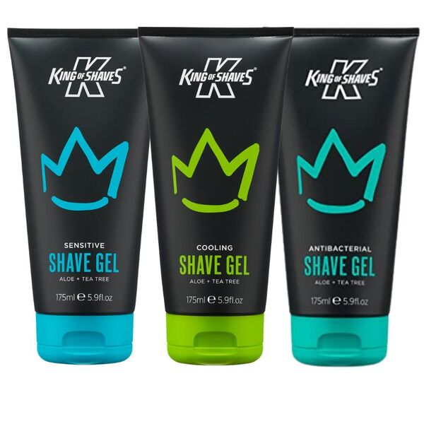 King of Shaves shaving gel set 3 x 175ml - British product
