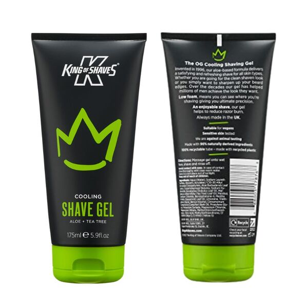 King of Shaves shaving gel set 3 x 175ml - British product
