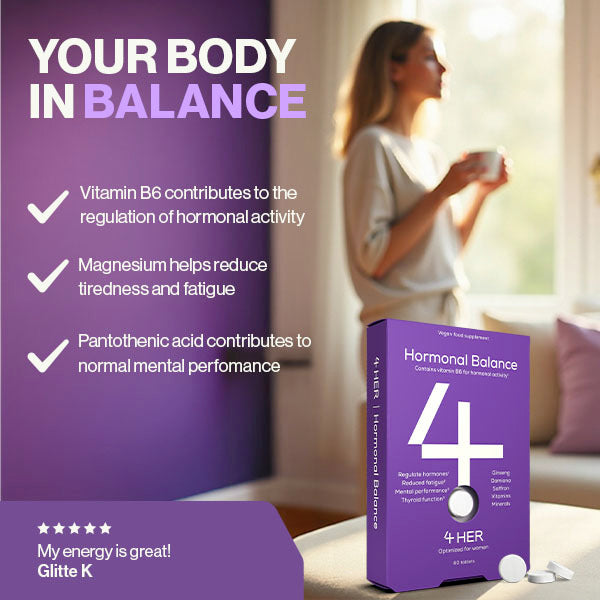 4HER hormonal balance multivitamins for women 60 tablets - British product