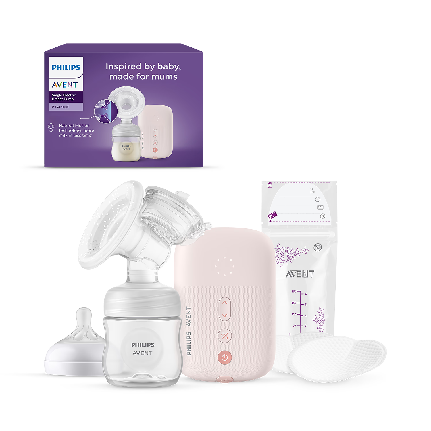 Philips Avent single electric breast pump (British brand)