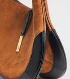 Polo Ralph Lauren large suede Polo ID shoulder bag, imported from the UK