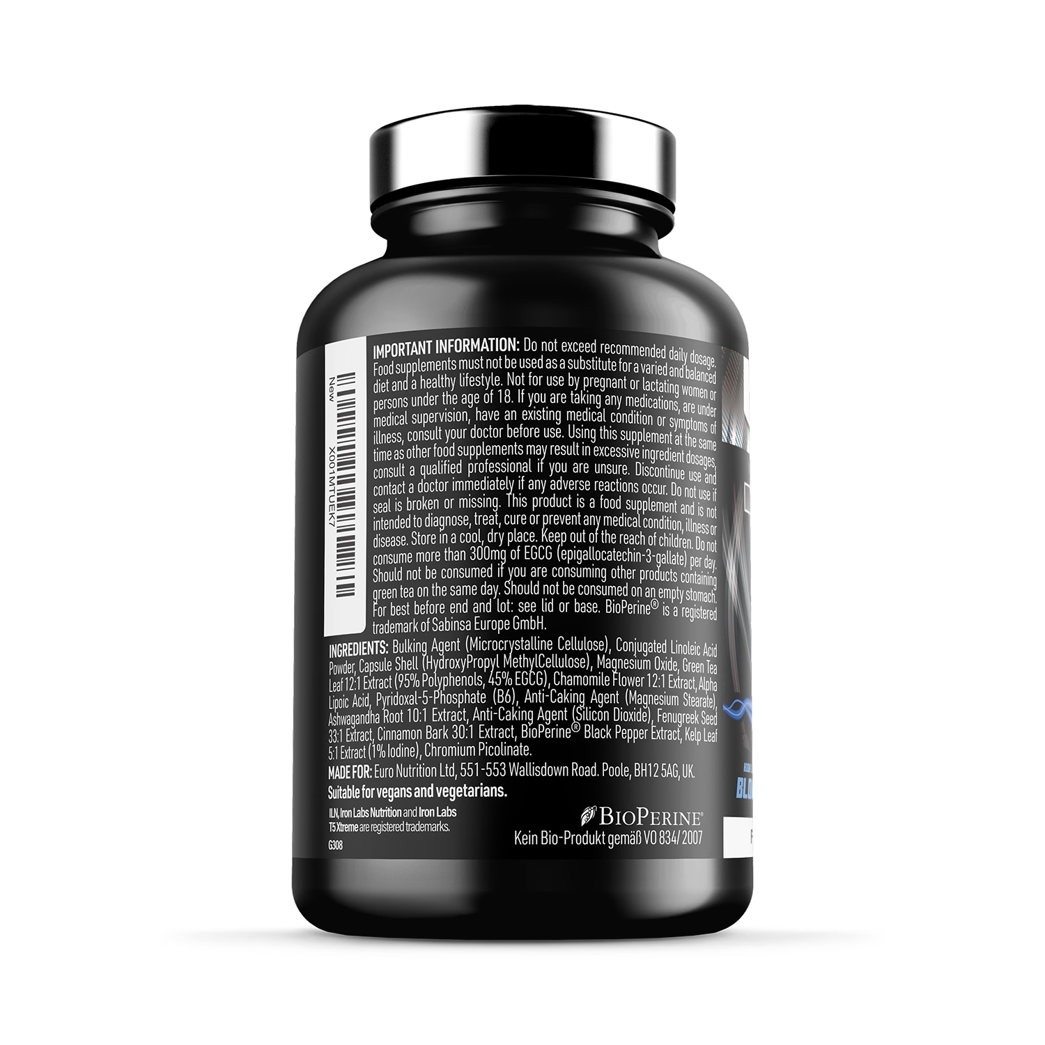 Iron Labs T5 Xtreme Night fat burner 60 capsules - British product
