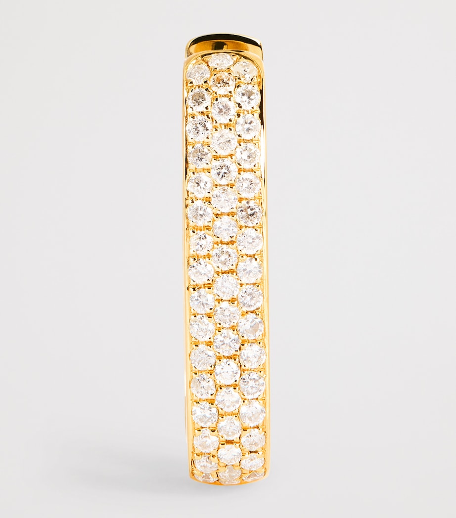 Jacquie Aiche single hoop earring diamond pavé - British product