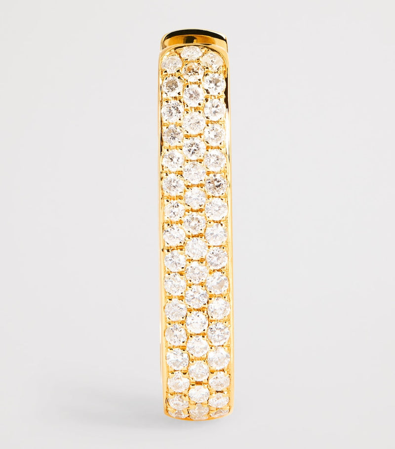 Jacquie Aiche single hoop earring diamond pavé - British product