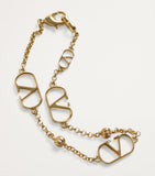 Valentino Garavani VLogo Signature gold-tone bracelet, UK version