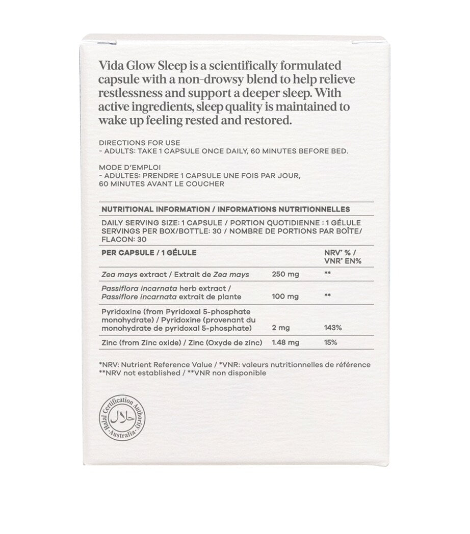Vida Glow Sleep Capsules 250g (British brand)