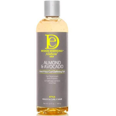 Superdrug Design Essentials Almond And Avocado Anti Frizz Curl Gel Hair Gel- Buy online at McGrocer
