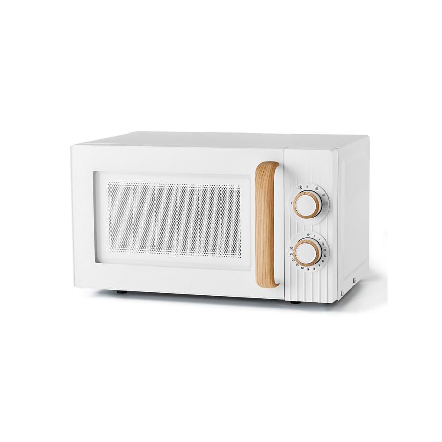 George Home White Scandi Manual Microwave GMM201WW-21 General Household ASDA   