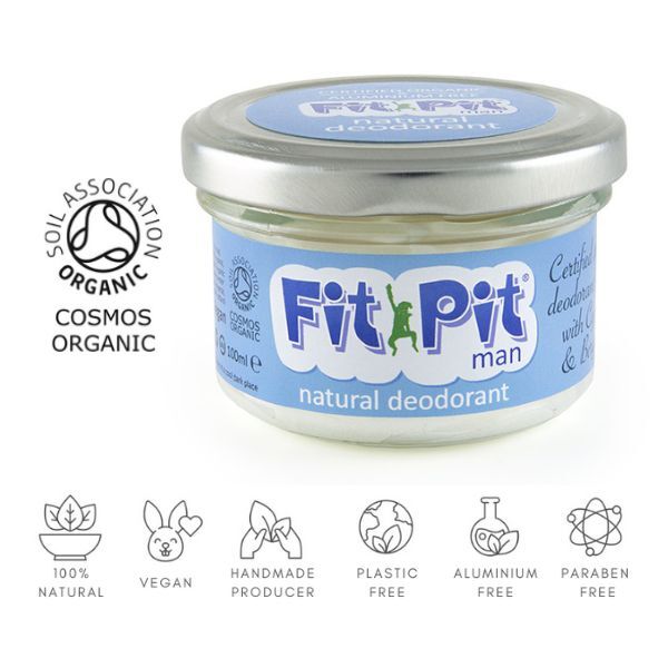 Fit Pit Men's Natural Deodorant Aluminum Free- 100ml GOODS Superdrug   