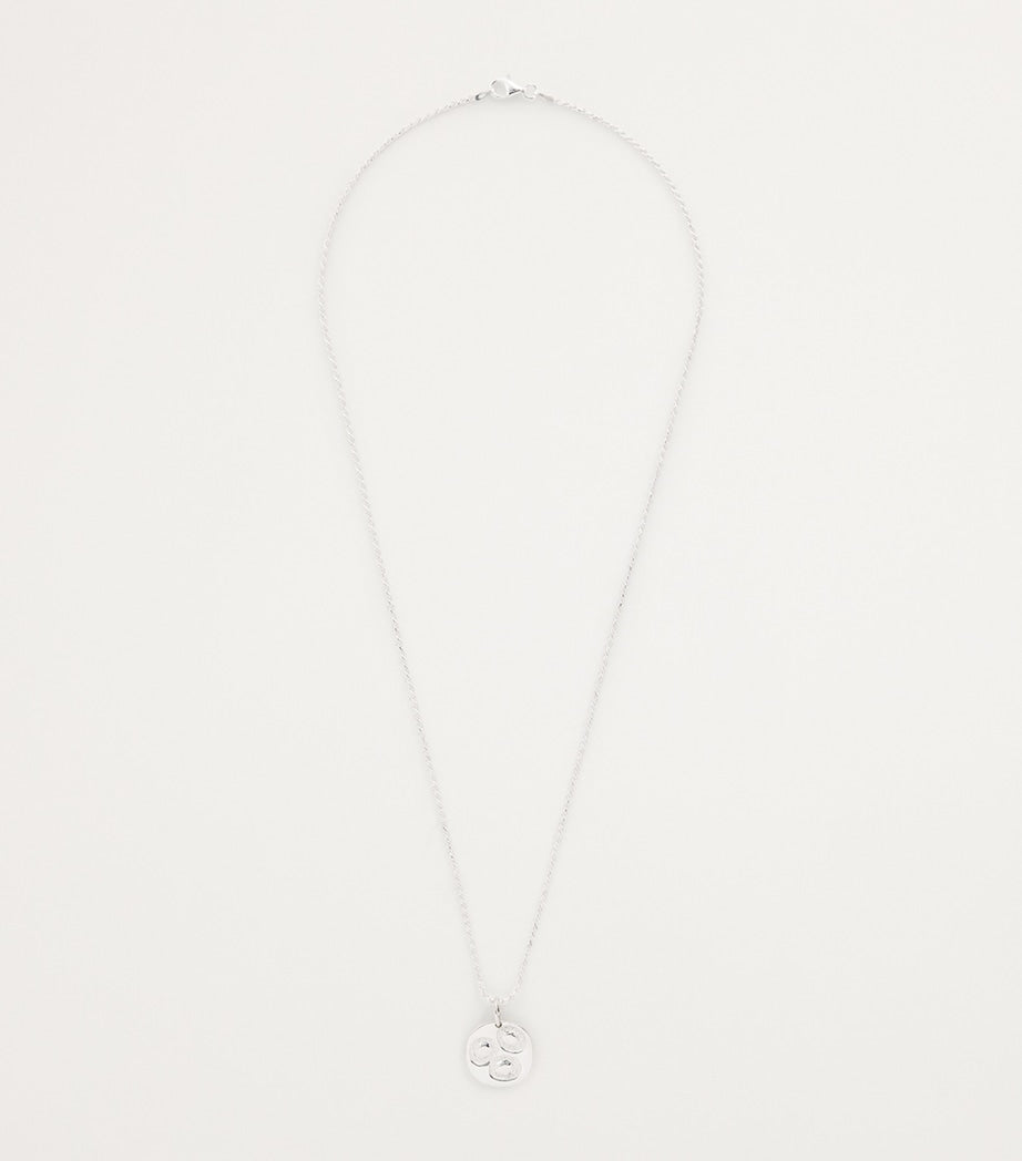 Bleue Burnham sterling silver pendant necklace impressions chloroplast, UK version