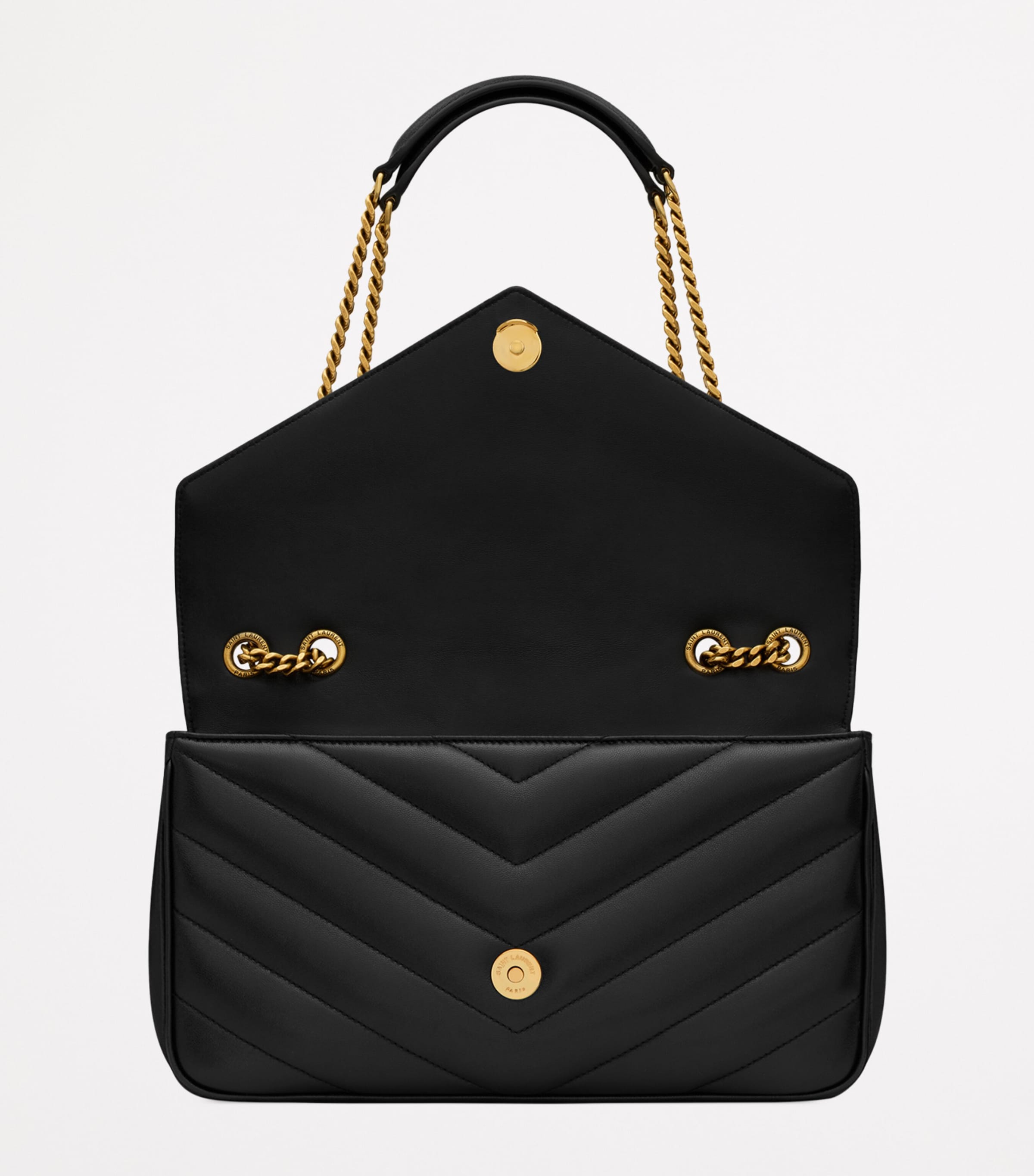 Saint Laurent Medium Loulou shoulder bag matelassé lambskin, UK version
