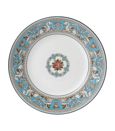 Harrods Wedgwood Florentine Turquoise Fine Bone China Plate 23cm- Buy online at McGrocer