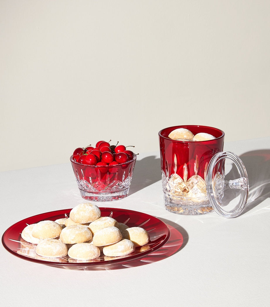Waterford Lismore Red decorative crystal plate 30cm (British brand)