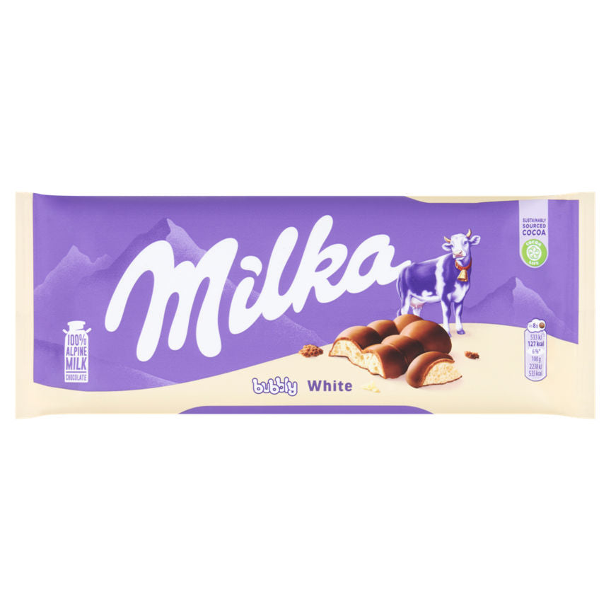 Milka Bubbly White Chocolate Sharing Bar