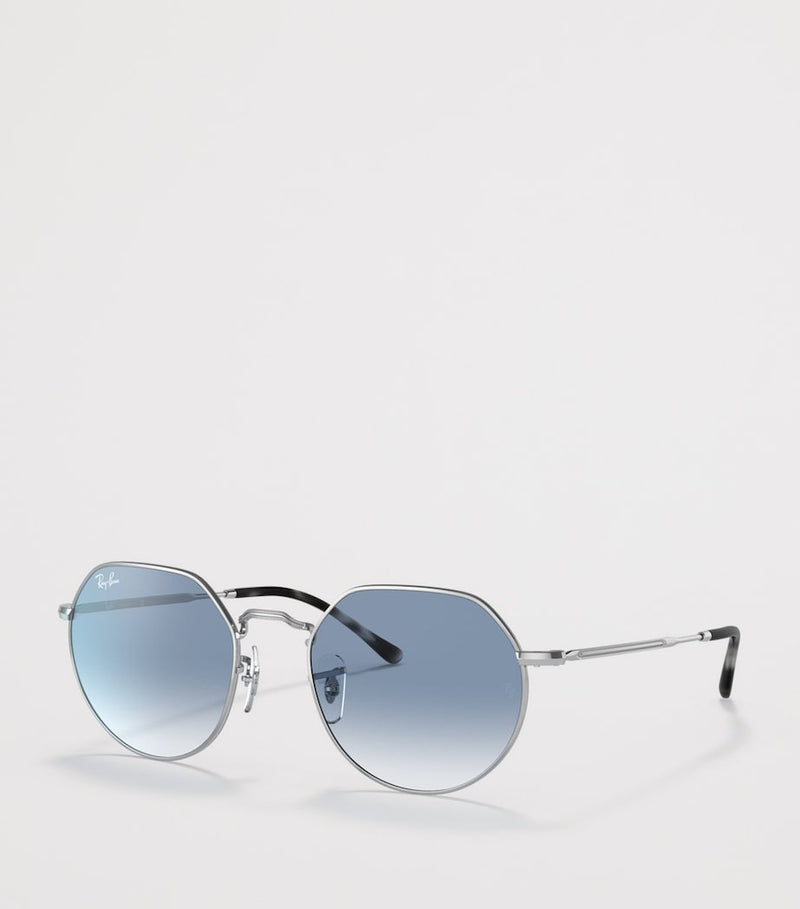 Ray-Ban Metal Jack runde Sonnenbrille mit Farbverlauf, importiert aus dem Vereinigten Königreich