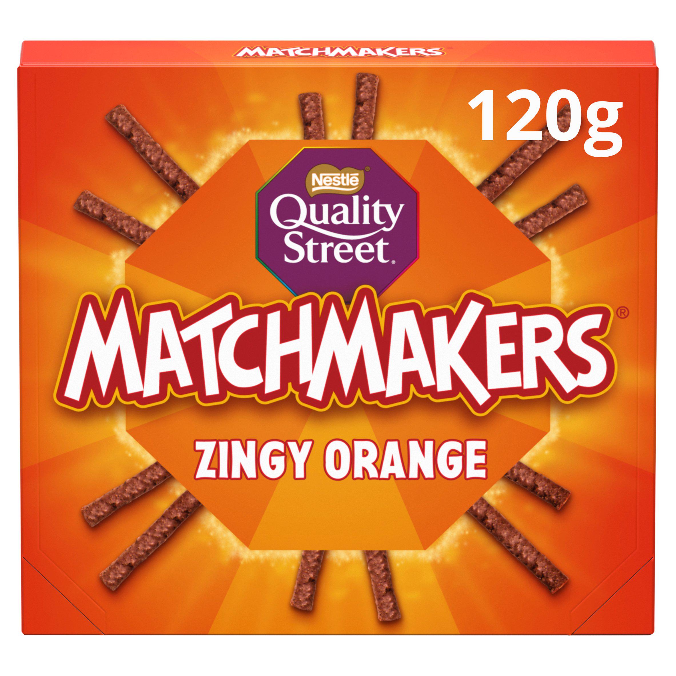 Quality Street Matchmakers Zingy Orange Chocolate Box 120g GOODS Sainsburys   