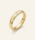 Cartier LOVE wedding band yellow gold diamond 4mm, UK version