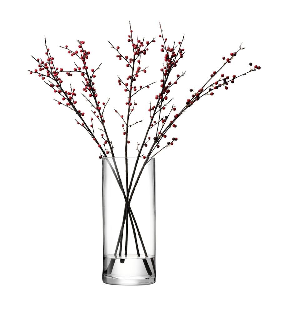 LSA International tall glass column vase 42cm, UK version