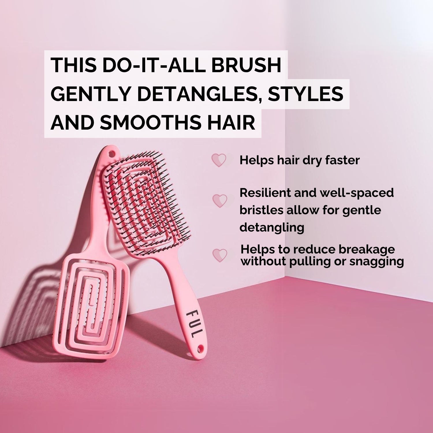Ful vented hair brush (British brand)