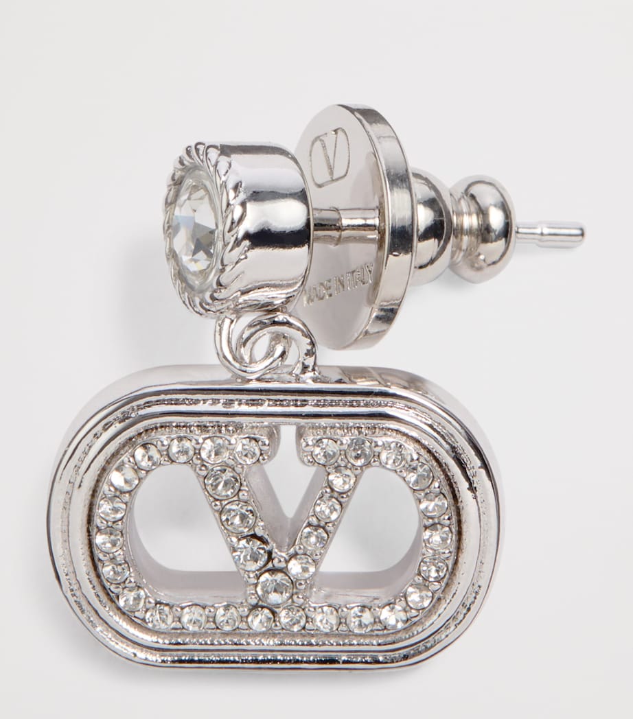 Valentino Garavani crystal Ovalette earrings (British brand)