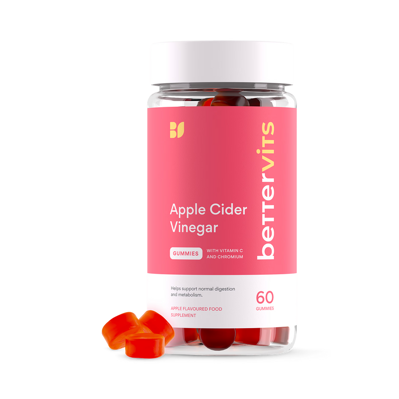 Bettervits apple cider vinegar gummies 60 count (British brand)