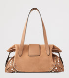 Jimmy Choo suede bar holdall bag 22x35x16cm, imported from the UK