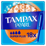 Tampax Pearl Super Plus Tampons Applicator x18 feminine care Sainsburys   