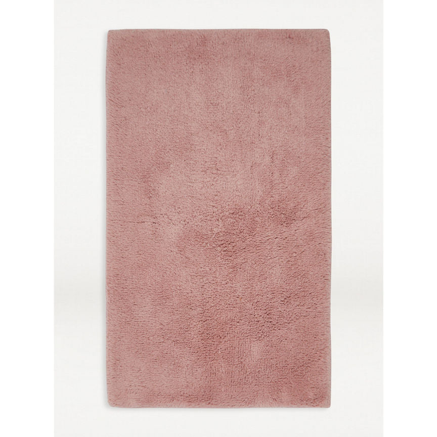 George Home Dusky Pink Solid Bath Mat General Household ASDA   