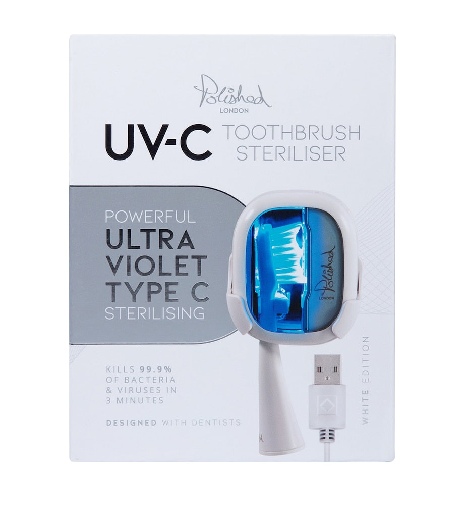 Polished London UV-C Toothbrush Head Steriliser, imported from the UK