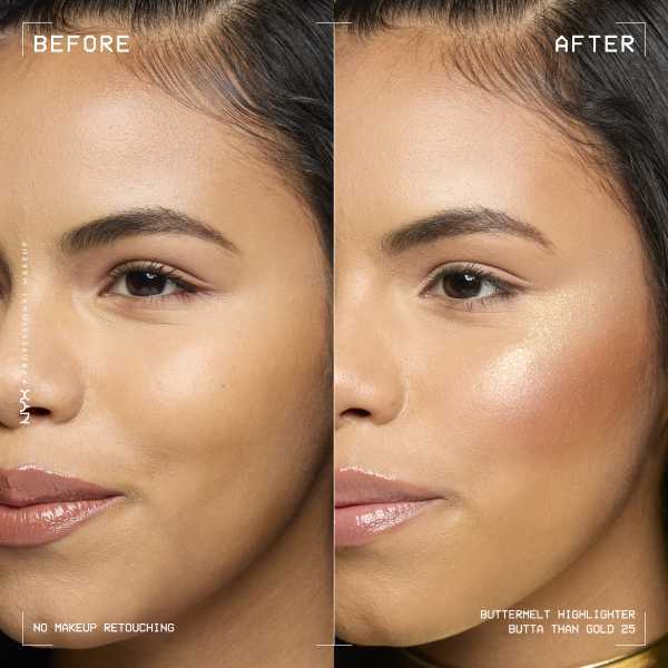 NYX Professional Makeup highlighter Butta Gold, imported from the UK
