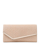 Jimmy Choo Emmie metallic clutch bag, imported from the UK