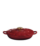Le Creuset cast iron shallow casserole dish with petal design 26cm, UK version