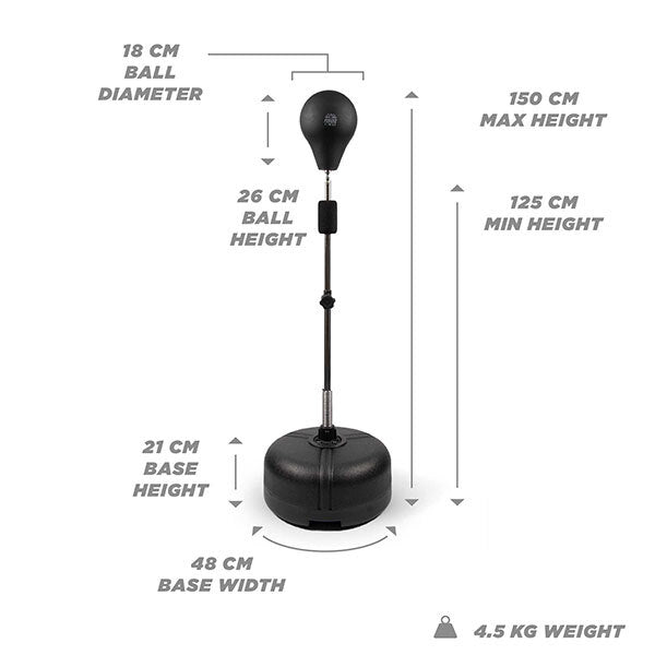 Phoenix Fitness boxing speed bag with sand or water fill, (British brand)